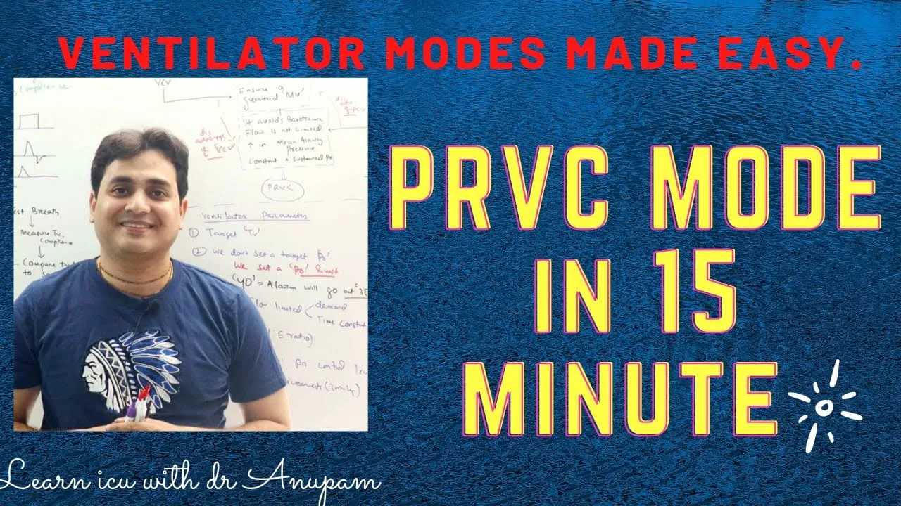 PRVC (pressure regulated volume control) MODE IN VENTILATOR EXPLAINED| Dr Anupam Mohapatra