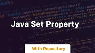 java set property