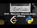 1119 Remove Vowels from a String - Python