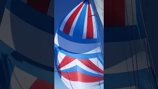 Sailing a spinnaker on our 78 Tartan 34 C SV Hiraya.