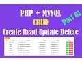 PHP MySQL Tutorial CRUD - Create Read Update Delete mysql data