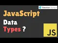 Data Types In JavaScript Basics Of JavaScript In Hindi Newton School