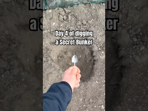 Day 4 digging a Secret Bunker with a Spoon #day1 #challenge