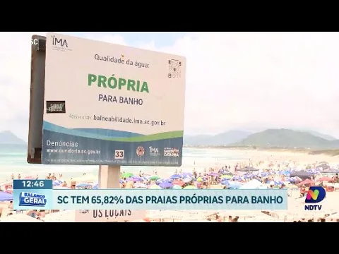Verão seguro: primeiro relatório de balneabilidade aponta aumento de praias próprias em SC