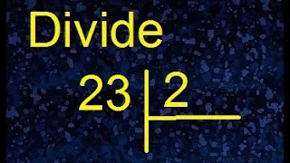 Divide 23 by 2 division with decimal result