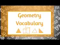 Geometry Vocabulary