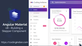 Angular Material 08 Building a Stepper Component codingindian com