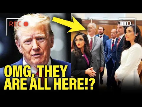 Download MP3 VERY SCARED Trump ARRIVES at Trial PANICKING with Team