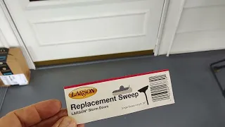 Replace Larsen Storm Door rubber sweep insert
