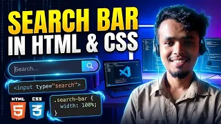 How to Create a Search Bar Using HTML CSS Beginner Tutorial