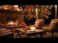Cozy Fall Night Ambience | Relaxing Instrumental Worship for Prayer, Study, \u0026 Sleep