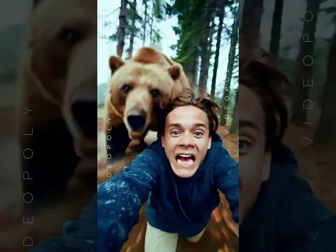 Grizzly bear hunting a hiker 😱