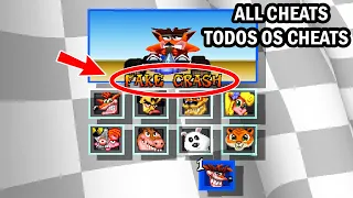 Crash Team Racing PS1 - All Cheats Todos os Cheats