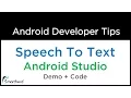 Android Tutorial Convert Speech To Text Speech Recognition