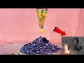 Big Snake vs Fire crackers like king cobra snake White and black python