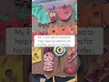 DIY cardboard birt ay party decorations for a hungry caterpillar