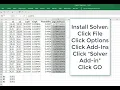 Logistic Regression Using Excel Solver