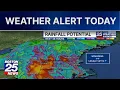 Massachusetts flood watch Up to 7 inches of rain possible on Wednesday