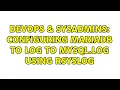 DevOps SysAdmins Configuring MariaDB to log to mysql log using rsyslog 2 Solutions