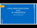 Ajax with codeigniter Edit-Update-Delete - part 2