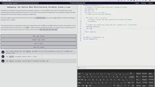 Debugging Use Caution When Reinitializing Variables Inside a Loop