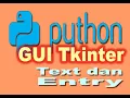 Python dan GUI Tkinter 03 Text dan Entry