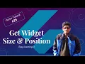 Get Widget Size Position Flutter Tutorials Easy Learning