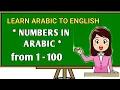 LEARN NUMBERS IN ARABIC 1-100 BASIC ARABIC WORDS IN ENGLISH