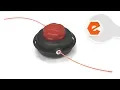 Troy-Bilt Trimmer Repair - Replacing the Cutting Head Troy-Bilt Part 753-08182