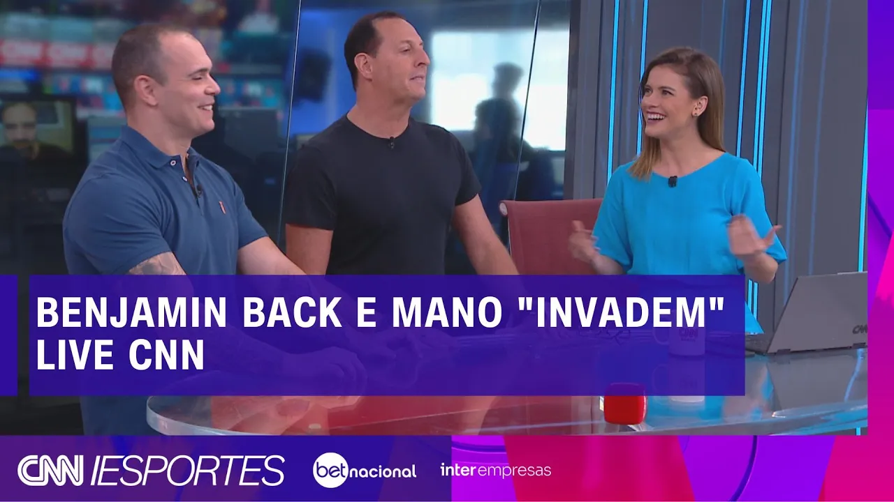 Benjamin Back e Mano "invadem" Live CNN | LIVE CNN