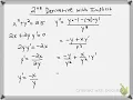 2nd Derivative with Implicit Differentiation