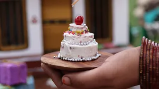 Amazing Miniature STEP CAKE | Red Velvet Cake Recipe | New Year Special | The Tiny Foods