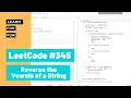 LeetCode Reverse the Vowels of a String