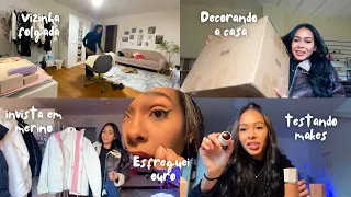 Vizinha folgada, dormimos separados, compras de inverno e decoração e saúde ruim