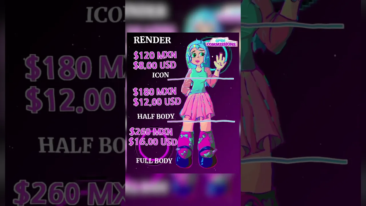 My prices and info for comms