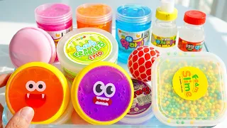 Satisfying Video l Mixing All My Slime Slime Making Smoothie ASMR l RainbowToyTocToc
