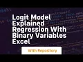 logit model explained regression with binary variables excel