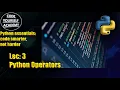 Lec 3 Python Operators CODE YOURSELF ACADEMY CYA hindi