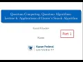 Quantum Computing Lecture 6 - 1 Applications for Grover s Search Algorithm Part 1 Strings Max Min