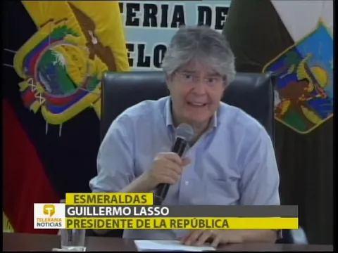 Presidente Lasso sobrevoló las zonas inundadas