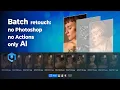 Batch retouching in Retouch4me apps Heal Dodge Burn one click no Photoshop no Actions