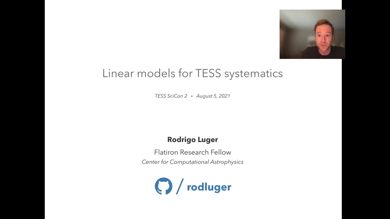 Rodrigo Luger:   Linear Models for TESS systematics
