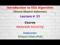Introduction to RSA Algorithm