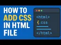 How to Add CSS to HTML File in VS Code 3 Easy Method