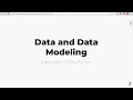 Data and Data Modeling Conceptual Logical Physical