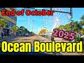Myrtle Beach Ocean Boulevard Driving tour at the end of October 2025 - What does the beach look like