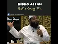 Ridho allah ridho orang tua