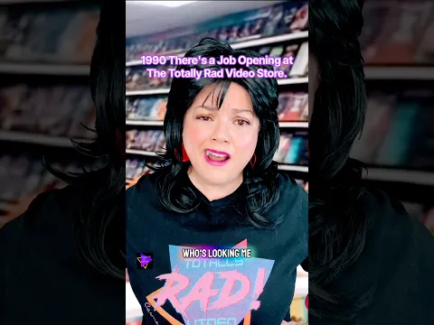 It's 1990 and there's a job opening that Totally Rad Video store. #videostore #retrotales #90s