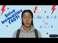 Solve Linear Inequalities FAST - The One Rule Everyone Forgets