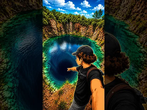 ENCONTREI UMA LAGOA SECRETA!